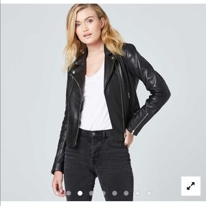 DSTLD Lambskin Moto Leather Jacket (size small)